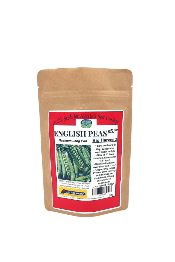 English Peas Heirloom Long Pod